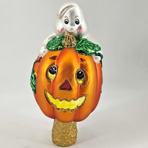 Merck Family's Old World Christmas Blown Glass Halloween Ornament tree topper - Picture 1 of 7